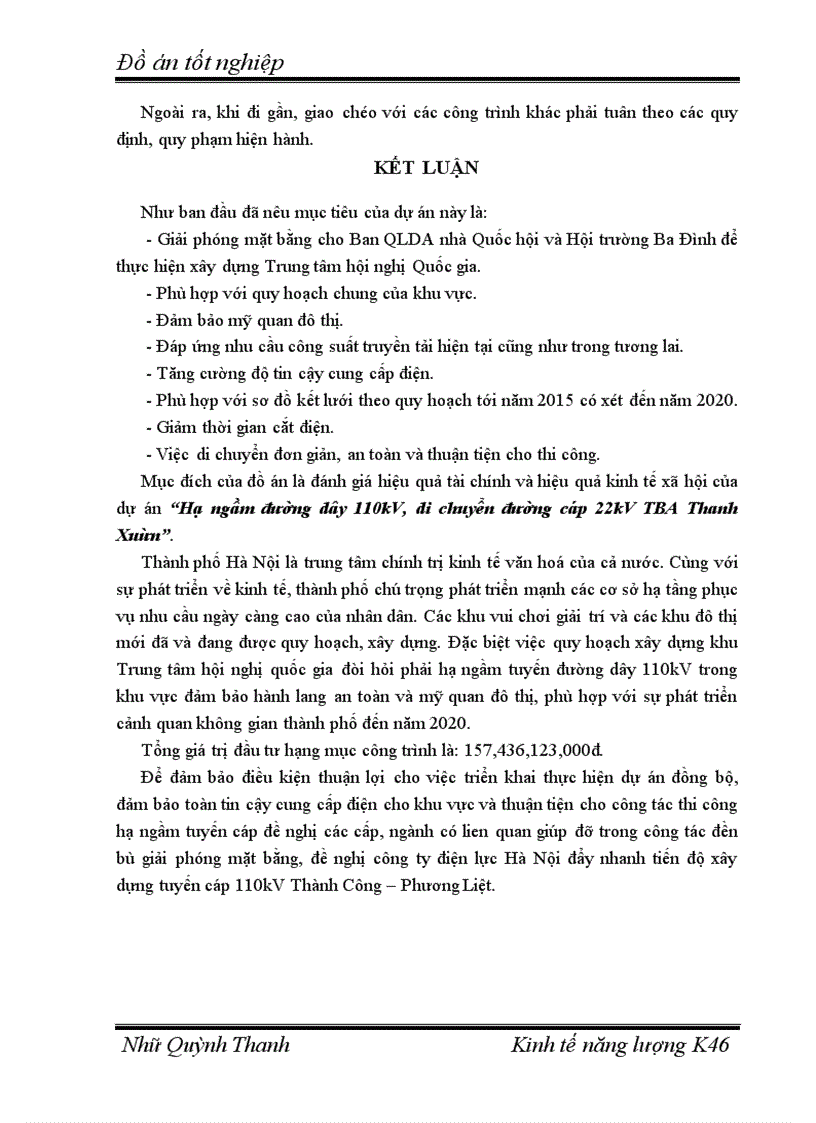 image for page Hạ ngầm tuyến đường dây 110kV, di chuyển đường cáp 22kV trạm biến áp 110kV Thanh Xuân