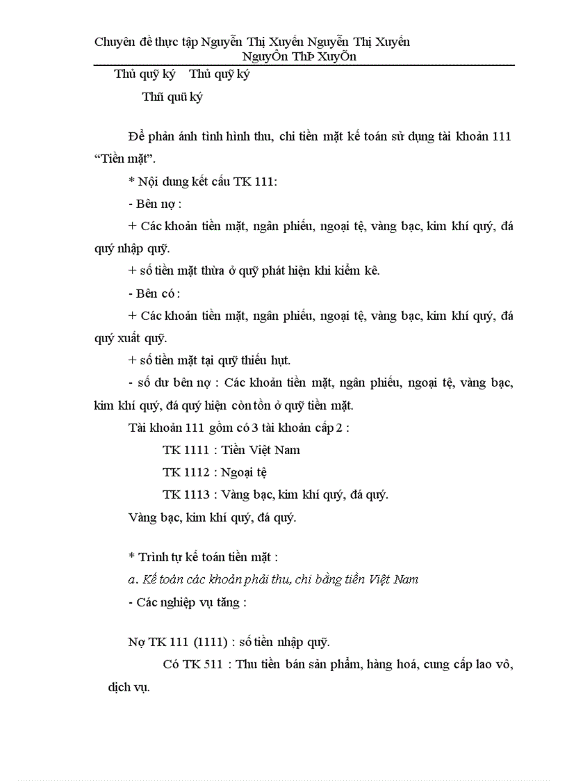 image for page Kế toán nghiệp vụ vốn bằng tiền và các khoản thanh toán