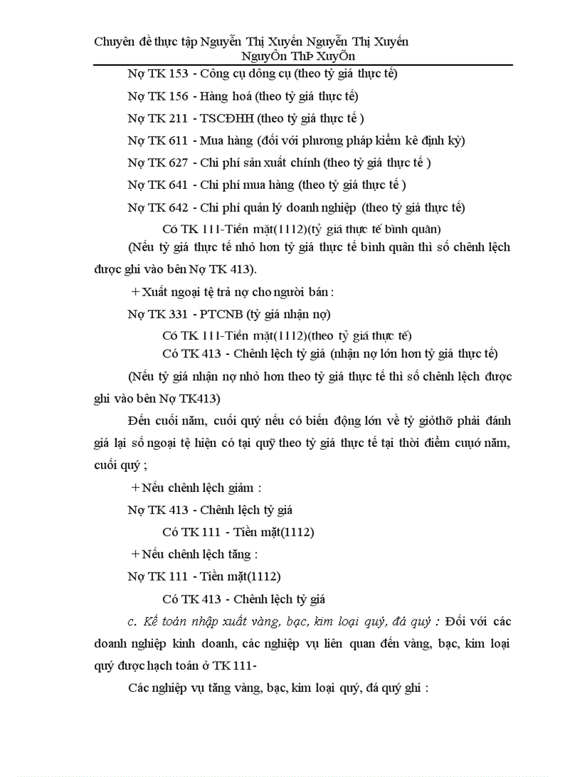 image for page Kế toán nghiệp vụ vốn bằng tiền và các khoản thanh toán