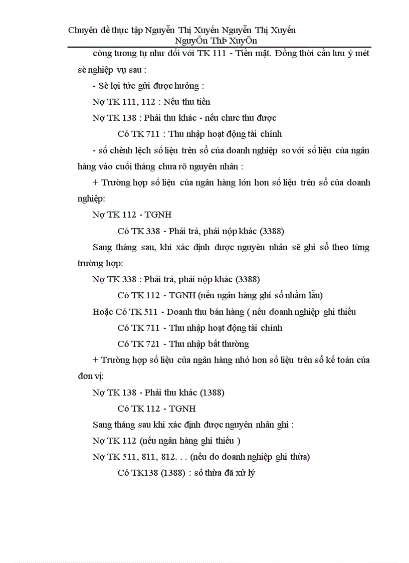 image for page Kế toán nghiệp vụ vốn bằng tiền và các khoản thanh toán