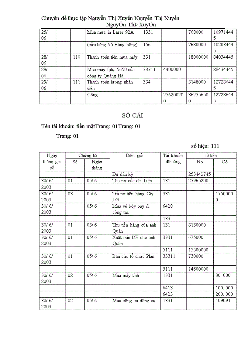 image for page Kế toán nghiệp vụ vốn bằng tiền và các khoản thanh toán