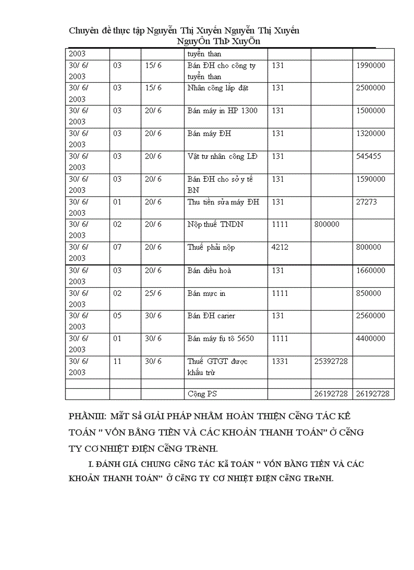 image for page Kế toán nghiệp vụ vốn bằng tiền và các khoản thanh toán