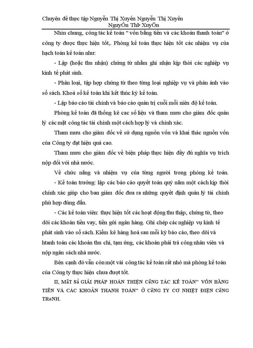 image for page Kế toán nghiệp vụ vốn bằng tiền và các khoản thanh toán