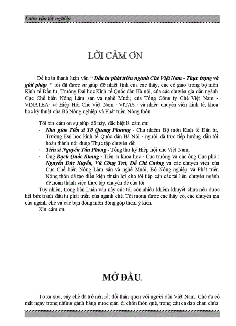 image for page Đầu tư phát triển ngành chè Việt Nam -Thực trạng và giải pháp