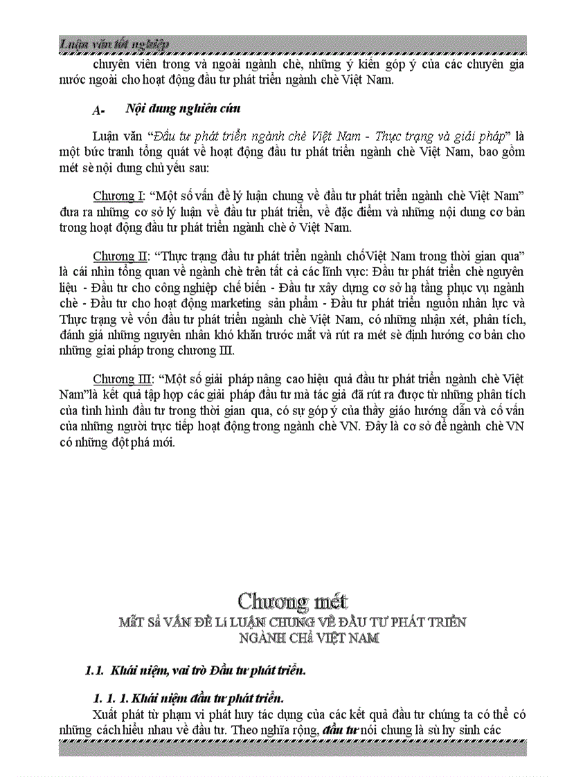 image for page Đầu tư phát triển ngành chè Việt Nam -Thực trạng và giải pháp