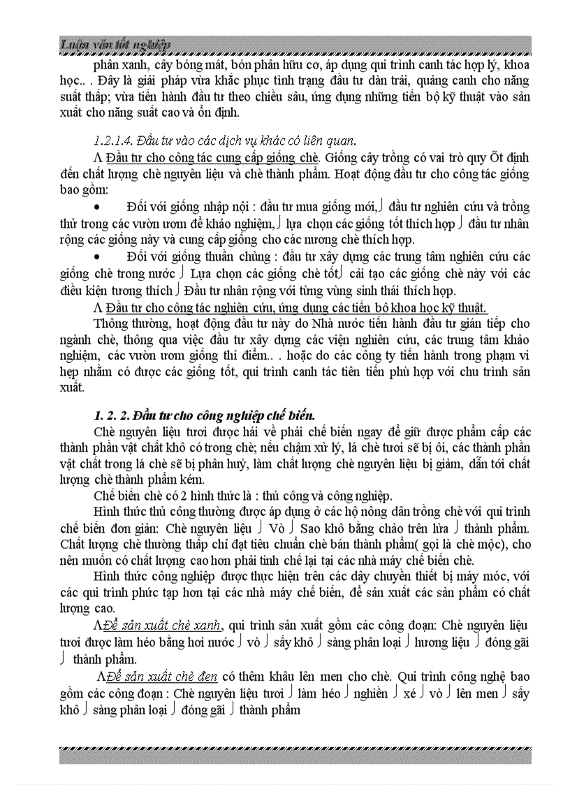 image for page Đầu tư phát triển ngành chè Việt Nam -Thực trạng và giải pháp