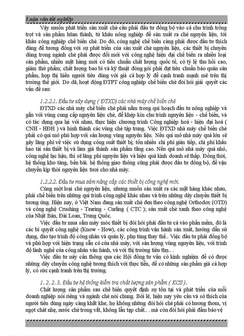 image for page Đầu tư phát triển ngành chè Việt Nam -Thực trạng và giải pháp