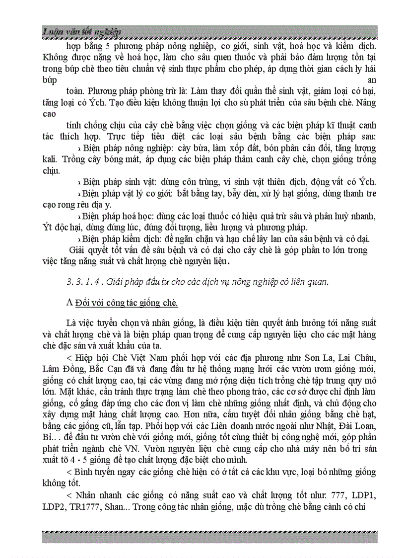 image for page Đầu tư phát triển ngành chè Việt Nam -Thực trạng và giải pháp