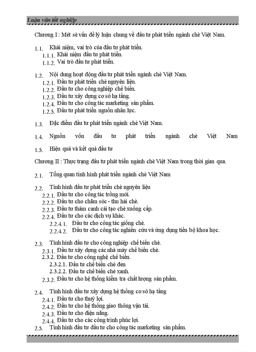 image for page Đầu tư phát triển ngành chè Việt Nam -Thực trạng và giải pháp
