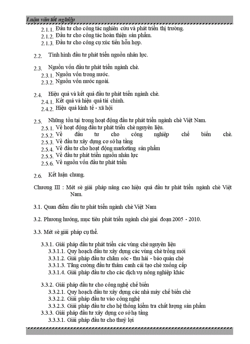 image for page Đầu tư phát triển ngành chè Việt Nam -Thực trạng và giải pháp