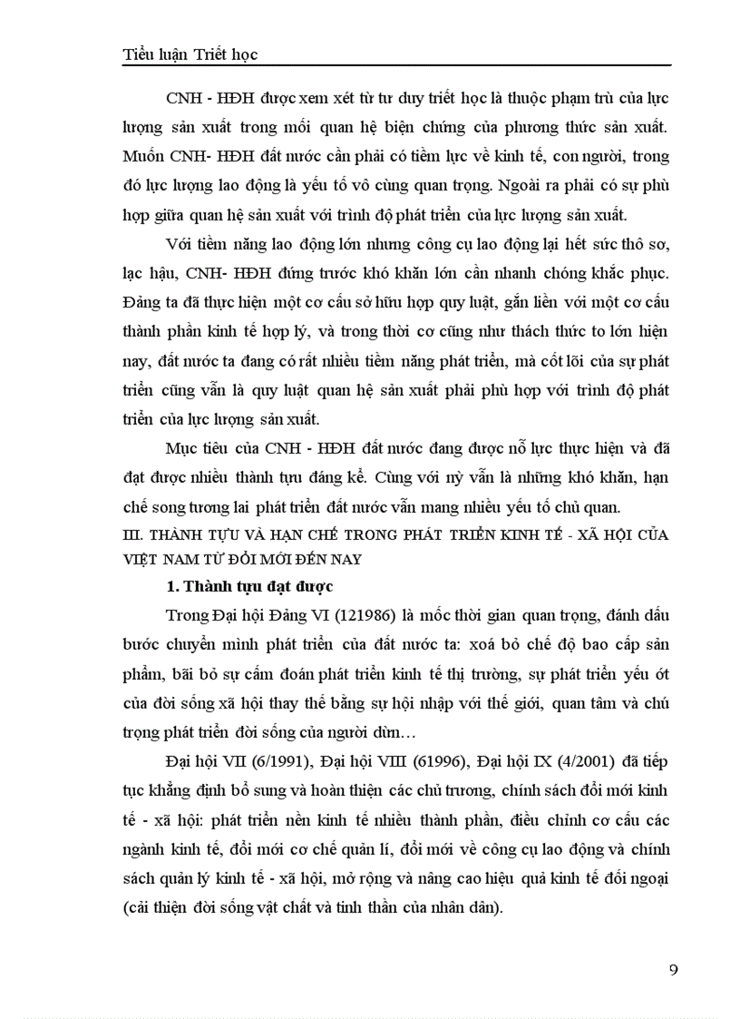 image for page Vận dụng quan điểm triết học Mác xít về quy luật quan hệ sản xuất phải phù hợp với trình độ lực lượng sản xuất để phát triển những thành tựu, hạn chế trong phát triển kinh tế xã hội của Việt Nam trong giai đoạn từ đổi mới đến nay
