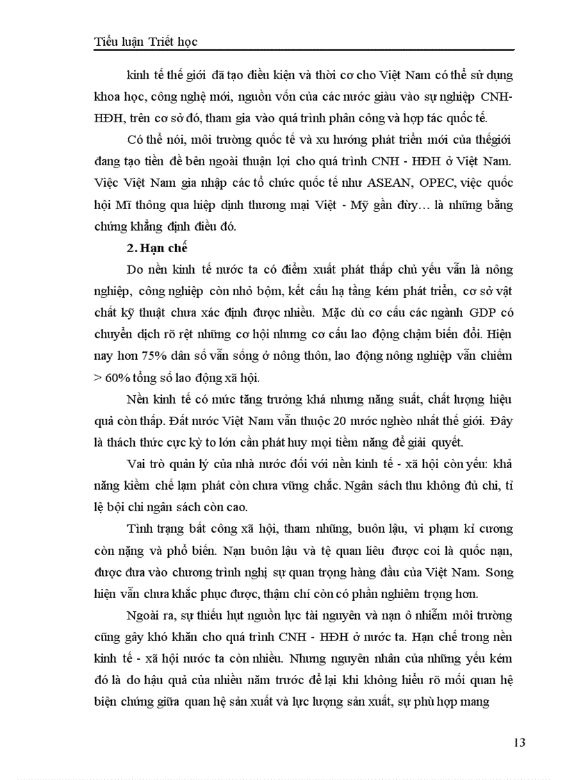 image for page Vận dụng quan điểm triết học Mác xít về quy luật quan hệ sản xuất phải phù hợp với trình độ lực lượng sản xuất để phát triển những thành tựu, hạn chế trong phát triển kinh tế xã hội của Việt Nam trong giai đoạn từ đổi mới đến nay