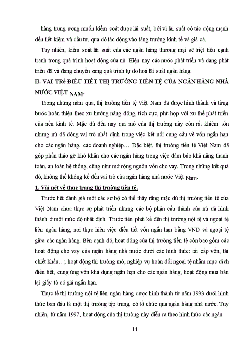 image for page Vai trò của Ngân hàng trung ương trong việc kiểm soát thị trường tiền tệ.