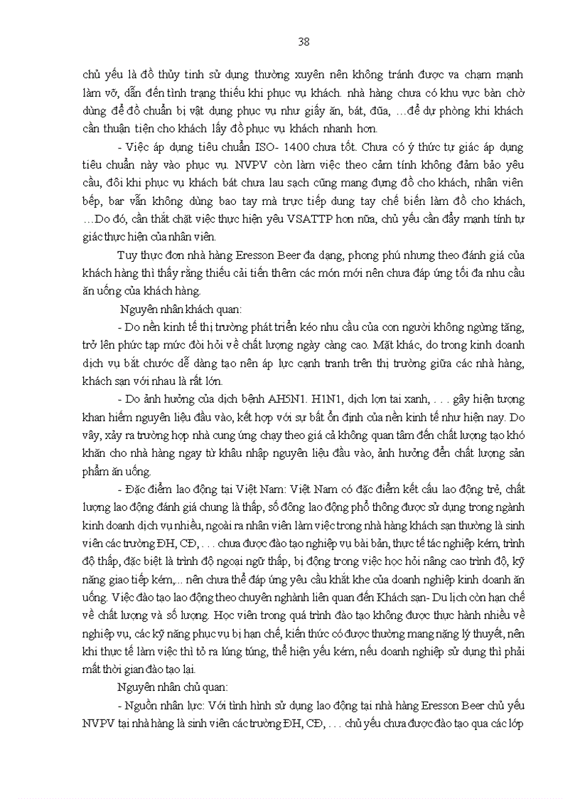 image for page Giải pháp nâng cao chất lượng dịch vụ ăn uống tại nhà hàng Eresson beer
