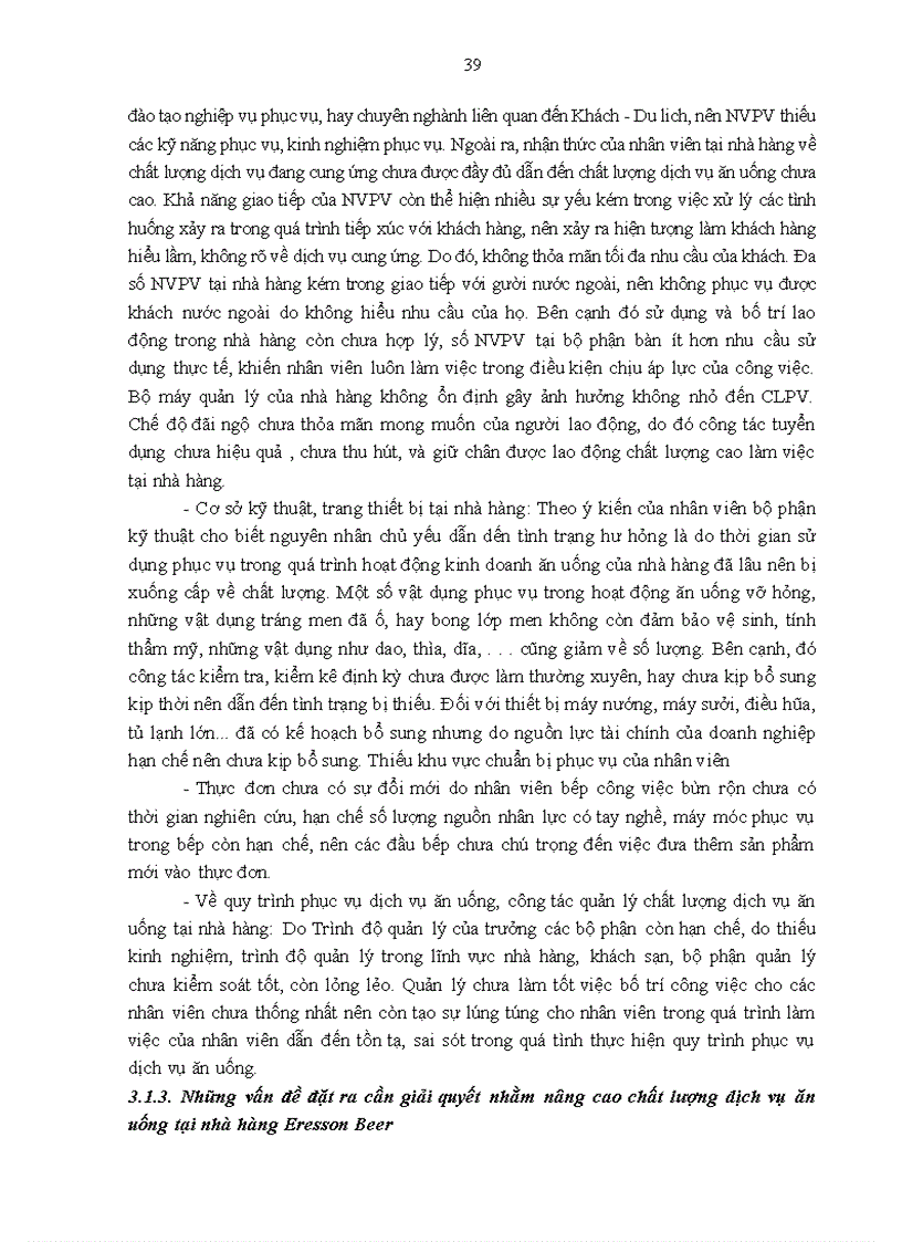 image for page Giải pháp nâng cao chất lượng dịch vụ ăn uống tại nhà hàng Eresson beer