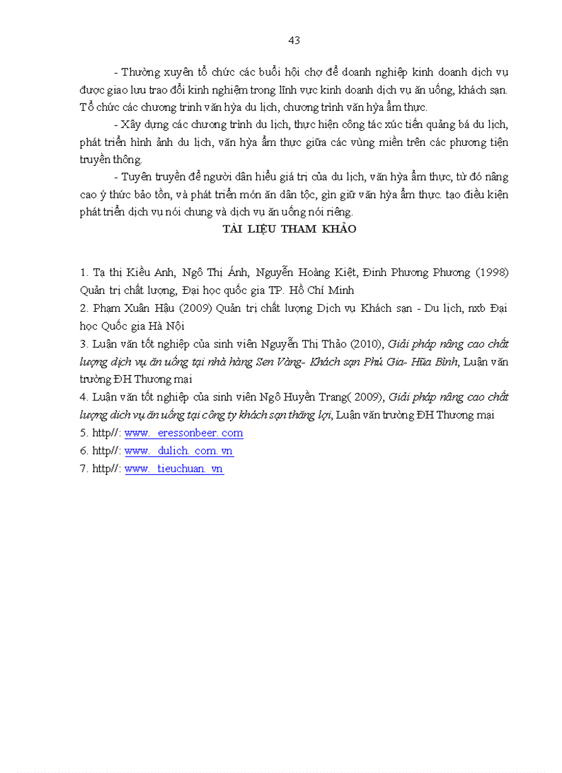 image for page Giải pháp nâng cao chất lượng dịch vụ ăn uống tại nhà hàng Eresson beer