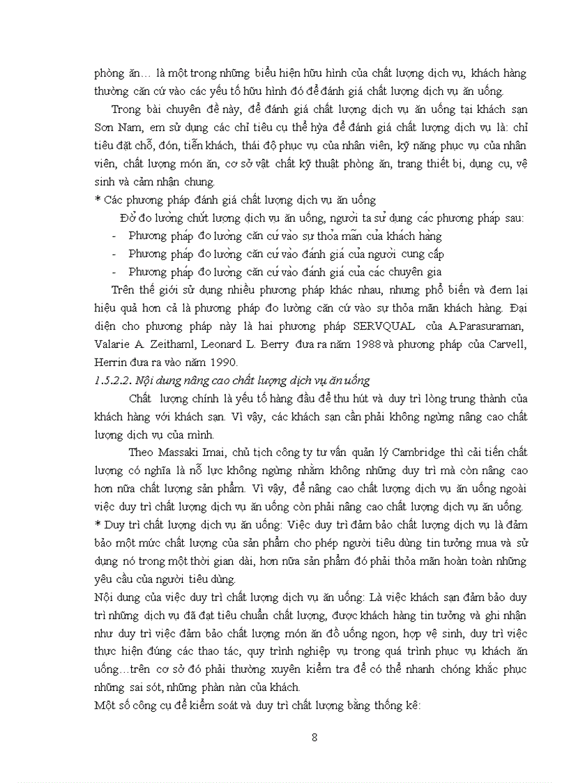 image for page Giải pháp nâng cao chất lượng dịch vụ ăn uống tại khách sạn Sơn Nam