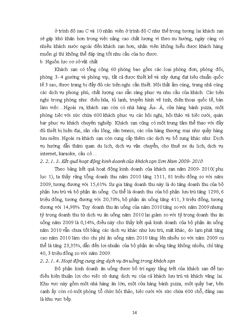 image for page Giải pháp nâng cao chất lượng dịch vụ ăn uống tại khách sạn Sơn Nam