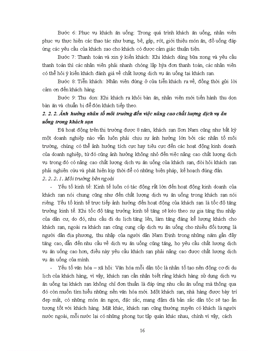image for page Giải pháp nâng cao chất lượng dịch vụ ăn uống tại khách sạn Sơn Nam