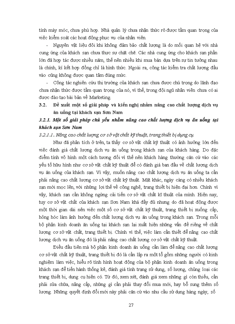 image for page Giải pháp nâng cao chất lượng dịch vụ ăn uống tại khách sạn Sơn Nam
