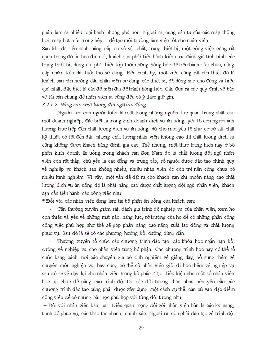 image for page Giải pháp nâng cao chất lượng dịch vụ ăn uống tại khách sạn Sơn Nam