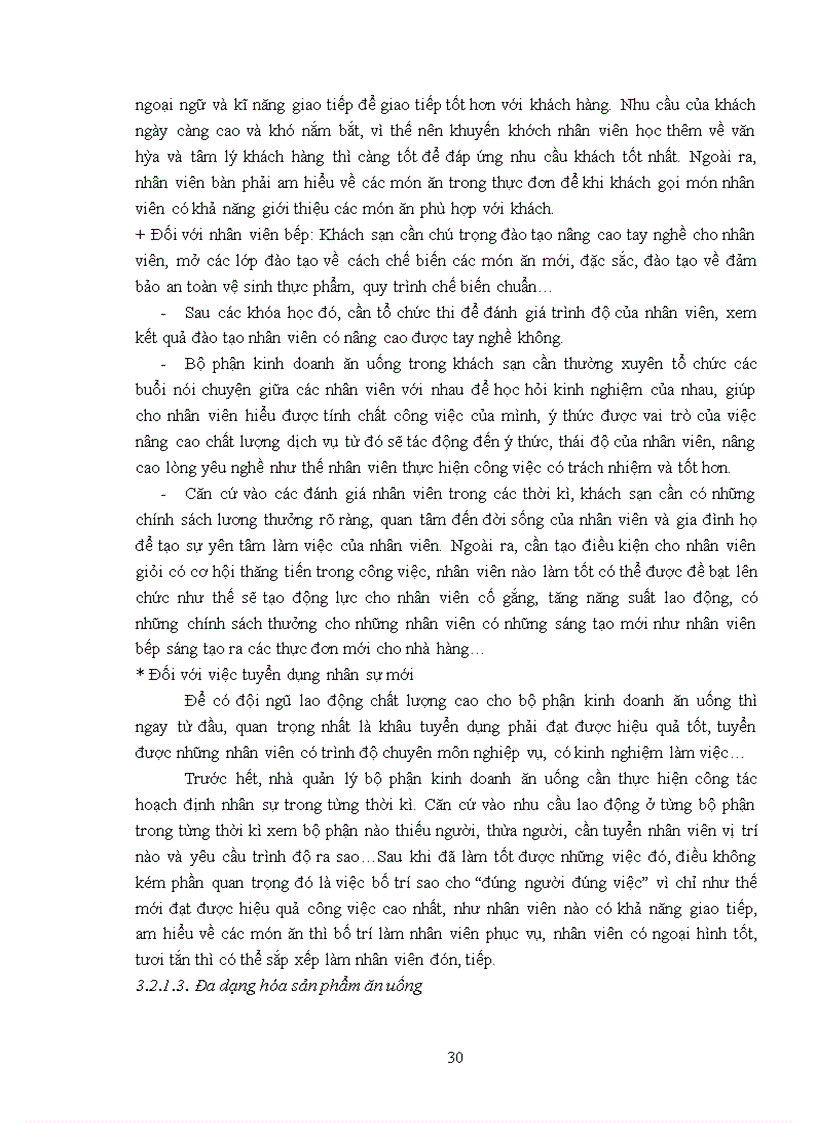 image for page Giải pháp nâng cao chất lượng dịch vụ ăn uống tại khách sạn Sơn Nam
