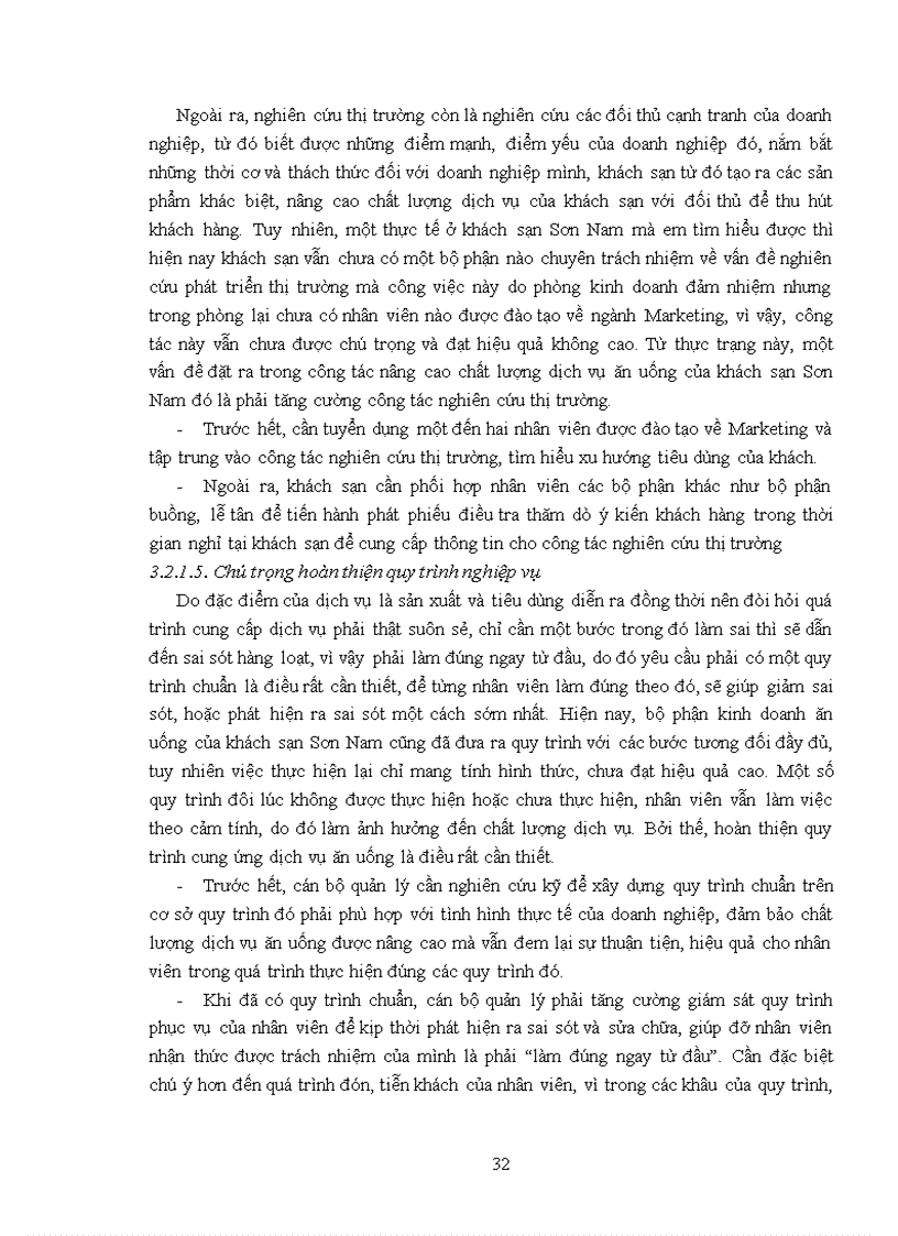 image for page Giải pháp nâng cao chất lượng dịch vụ ăn uống tại khách sạn Sơn Nam