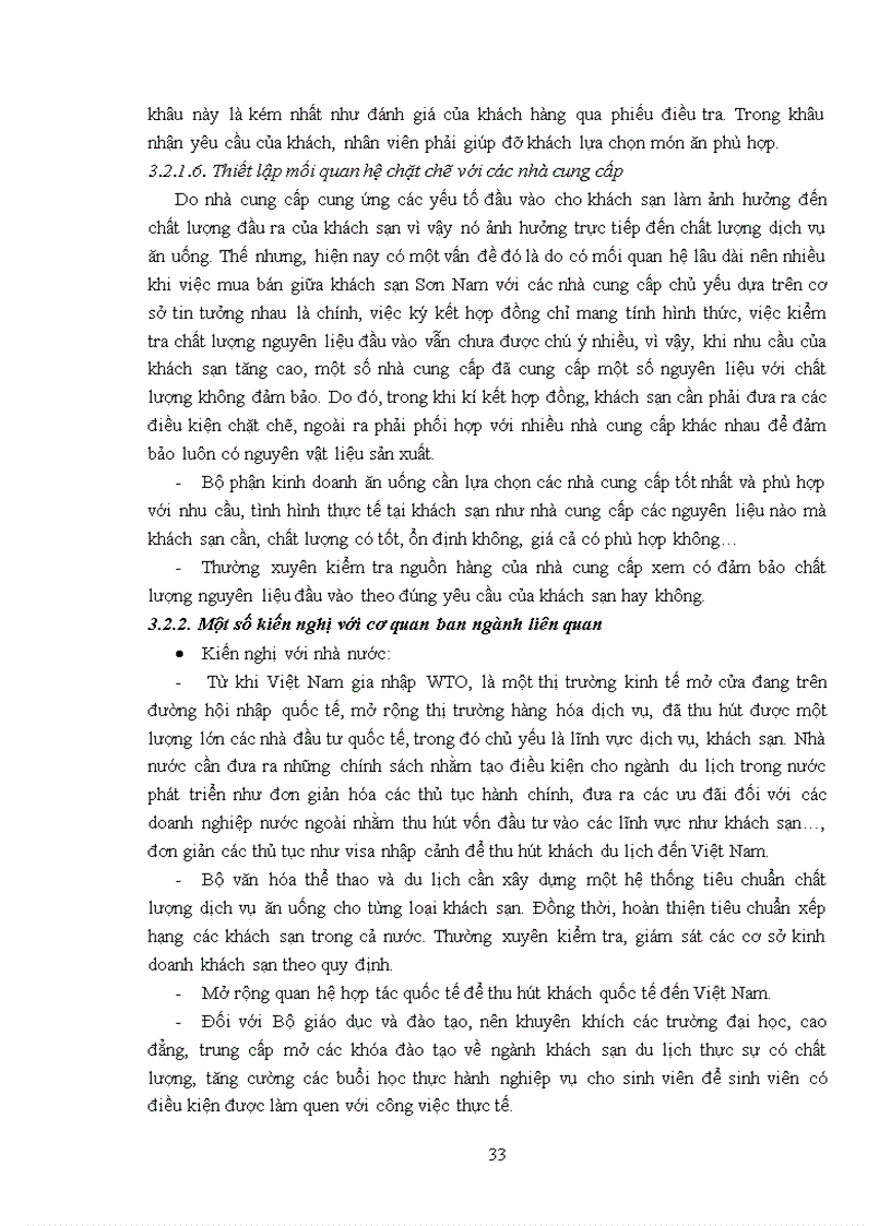image for page Giải pháp nâng cao chất lượng dịch vụ ăn uống tại khách sạn Sơn Nam