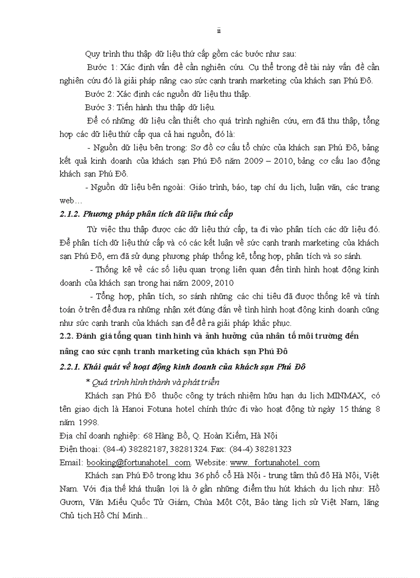 image for page Giải pháp nâng cao sức cạnh tranh marketing của khách sạn Phú Đô