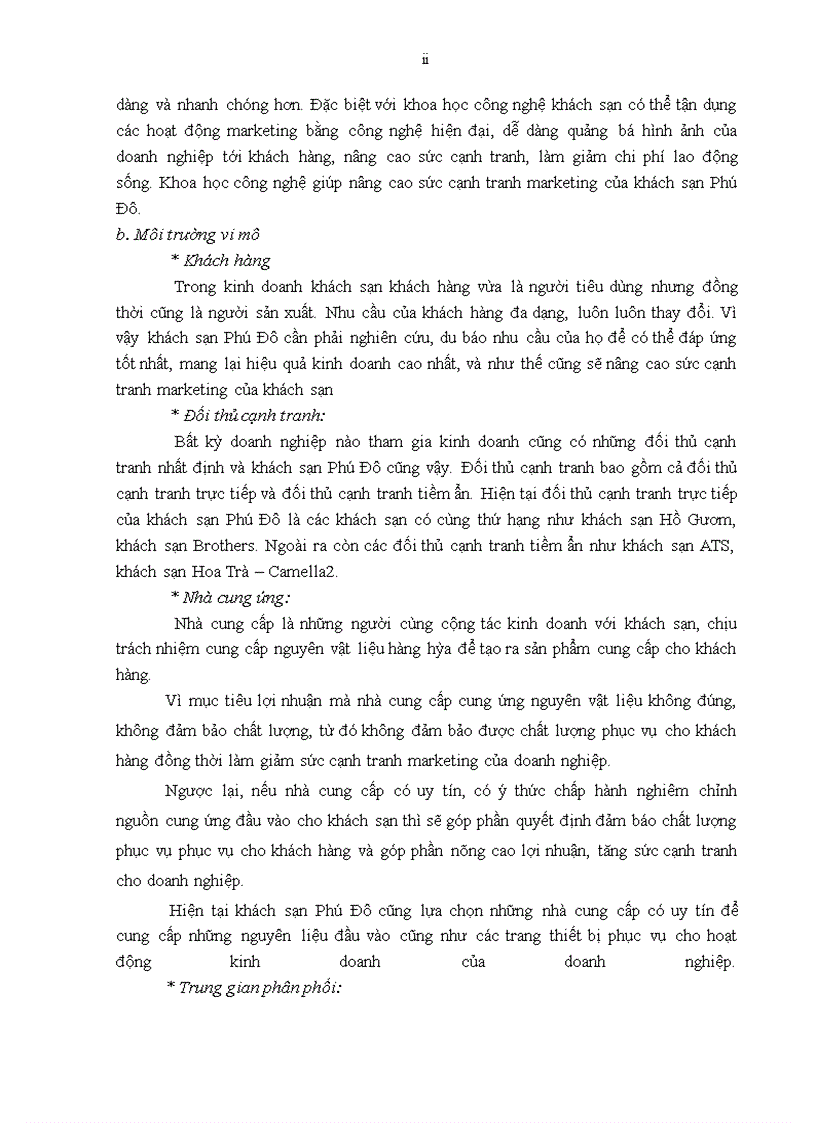 image for page Giải pháp nâng cao sức cạnh tranh marketing của khách sạn Phú Đô