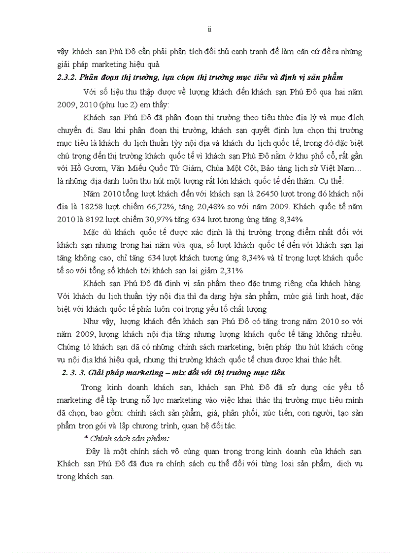 image for page Giải pháp nâng cao sức cạnh tranh marketing của khách sạn Phú Đô