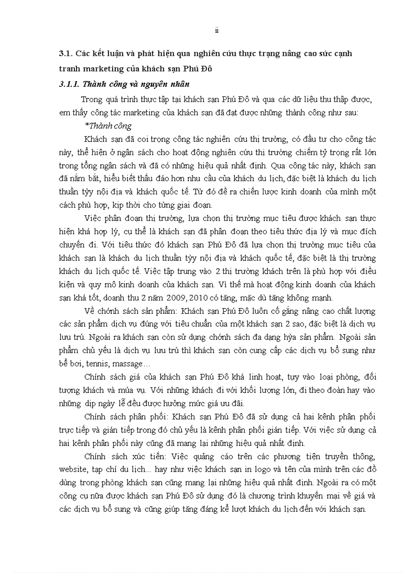 image for page Giải pháp nâng cao sức cạnh tranh marketing của khách sạn Phú Đô