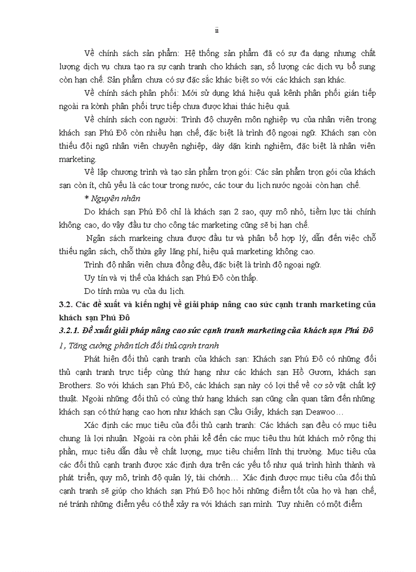 image for page Giải pháp nâng cao sức cạnh tranh marketing của khách sạn Phú Đô