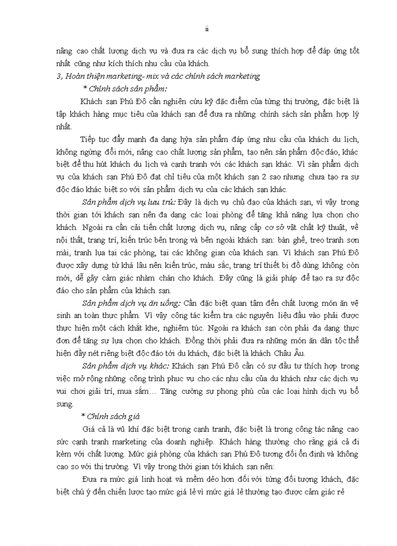 image for page Giải pháp nâng cao sức cạnh tranh marketing của khách sạn Phú Đô