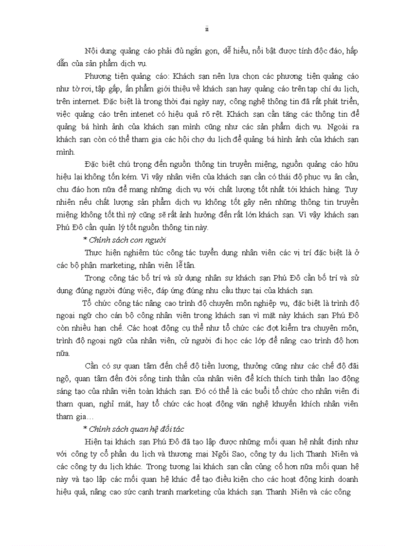 image for page Giải pháp nâng cao sức cạnh tranh marketing của khách sạn Phú Đô