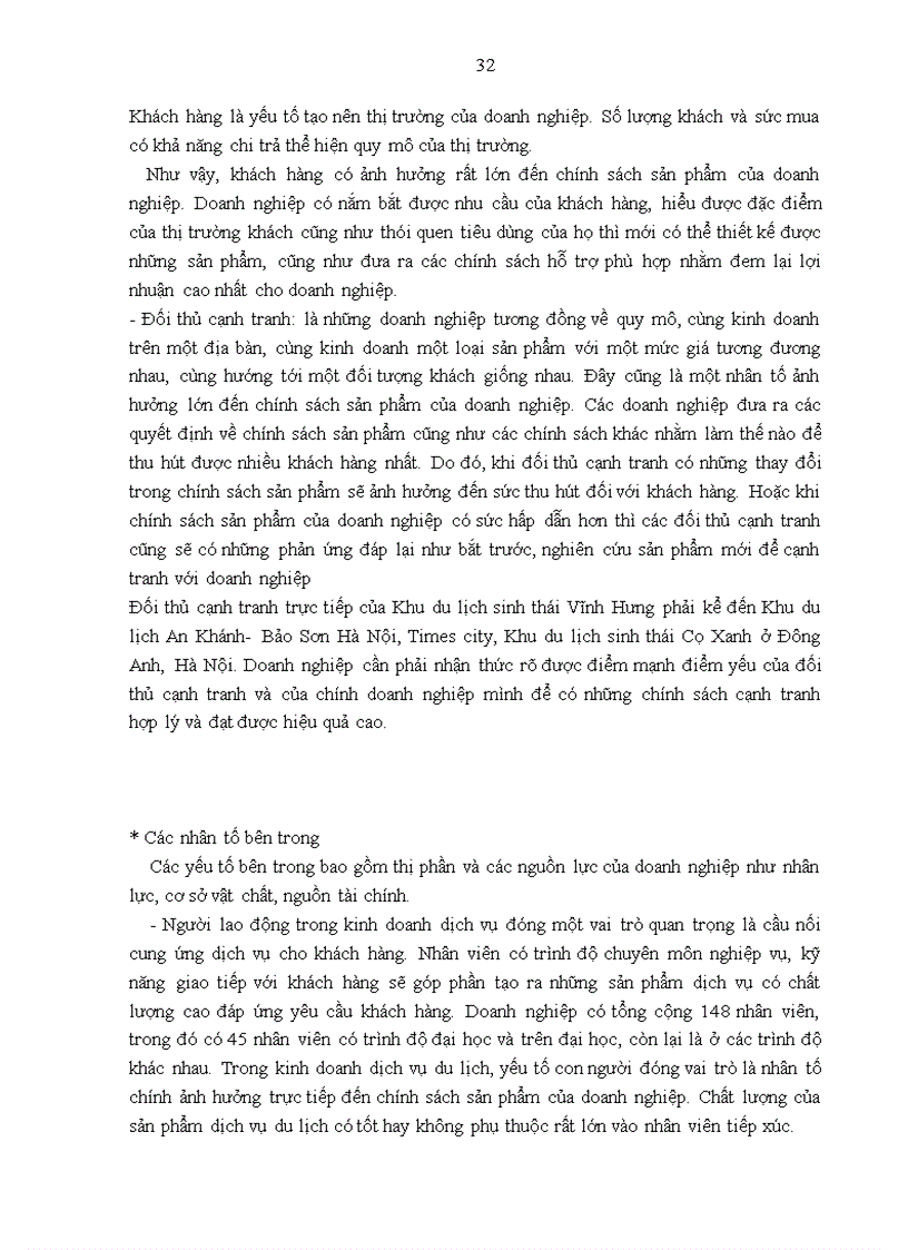 image for page Giải pháp hoàn thiện chính sách sản phẩm của Khu du lịch sinh thái Vĩnh Hưng