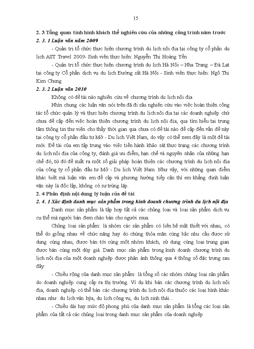 image for page Giải pháp hoàn thiện các chương trình du lịch nội địa của công ty cổ phần đầu tư Mở - Du lịch Việt Nam