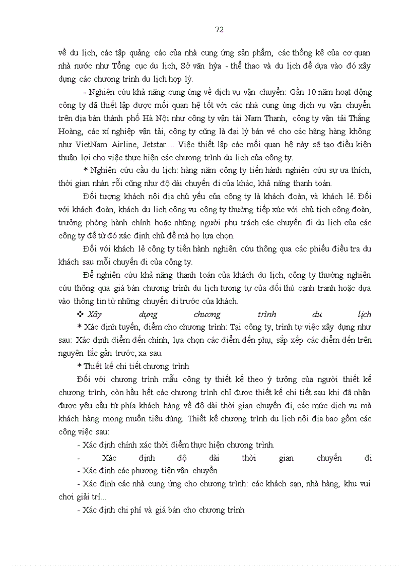 image for page Giải pháp hoàn thiện các chương trình du lịch nội địa của công ty cổ phần đầu tư Mở - Du lịch Việt Nam