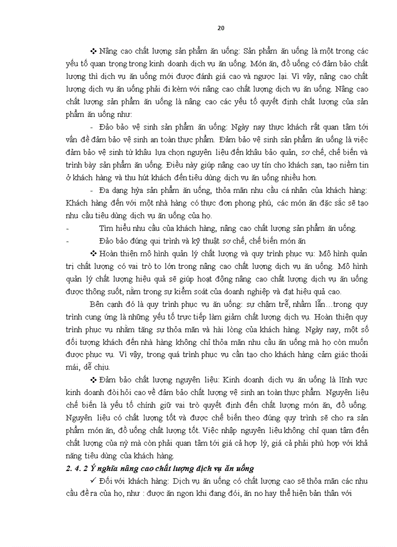 image for page Giải pháp nâng cao chất lượng dịch vụ ăn uống tại khách sạn Thăng Long Opera