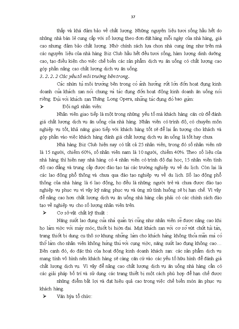 image for page Giải pháp nâng cao chất lượng dịch vụ ăn uống tại khách sạn Thăng Long Opera