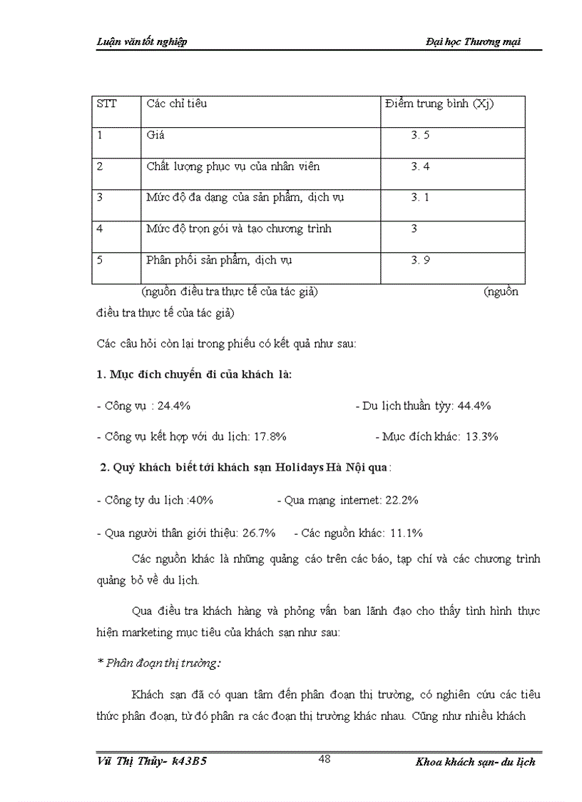 image for page Hoàn thiện marketing mục tiêu của khách sạn Holidays Hà Nội