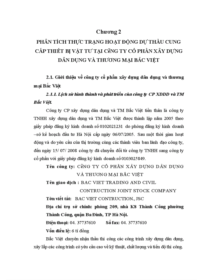 image for page Hoạt động dự thầu cung cấp vật tư