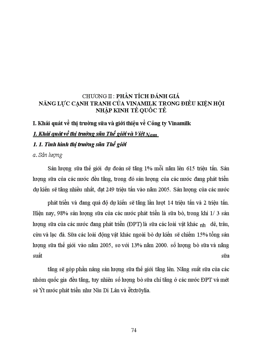 image for page Năng lực cạnh tranh của Công ty cổ phần Sữa Việt Nam Vinamilk trong bối cảnh hội nhập kinh tế quốc tế