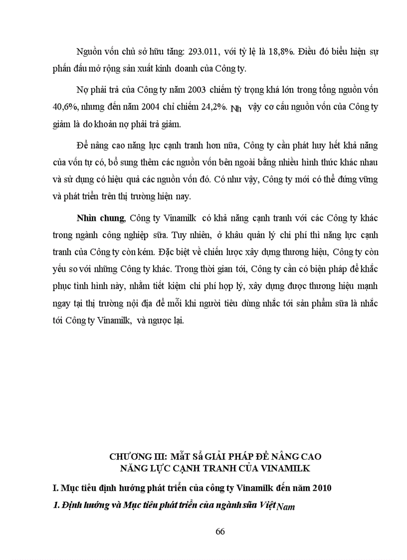 image for page Năng lực cạnh tranh của Công ty cổ phần Sữa Việt Nam Vinamilk trong bối cảnh hội nhập kinh tế quốc tế