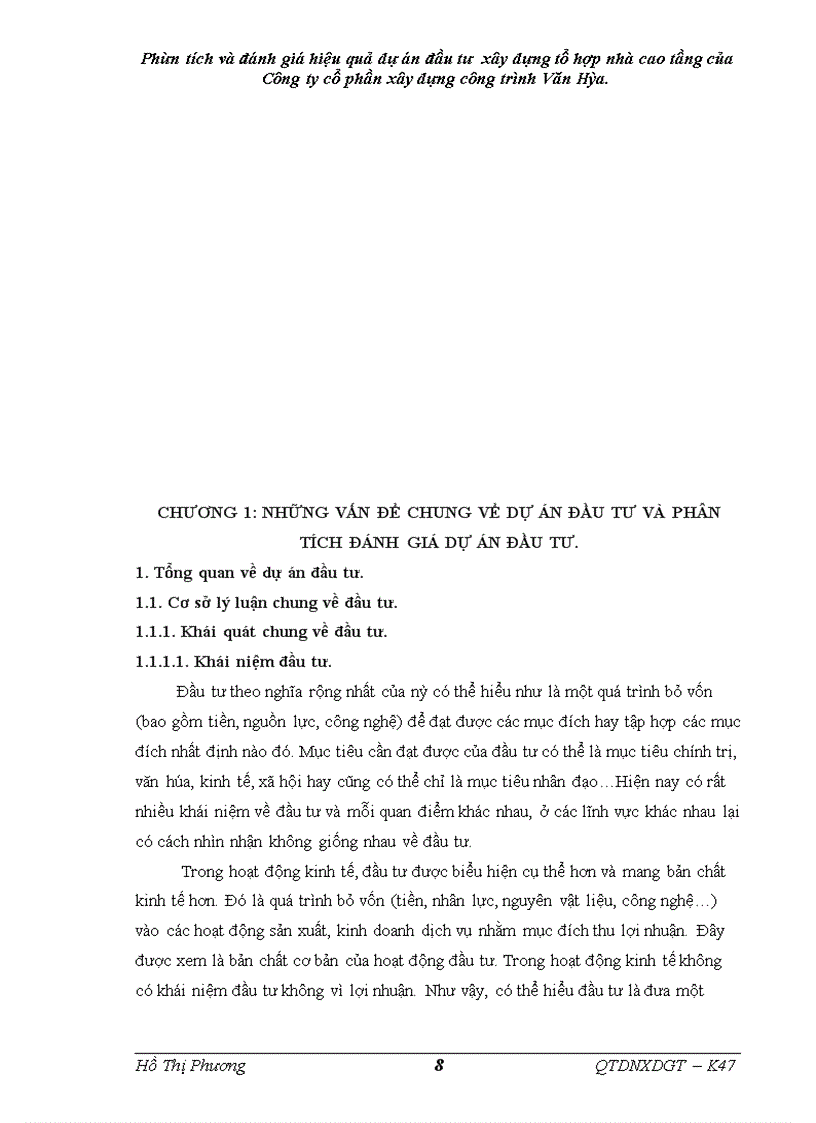 image for page Phân tích và đánh giá hiệu quả dự án đầu tư xây dựng tổ hợp nhà cao tầng của Công ty cổ phần xây dựng công trình Văn Hóa