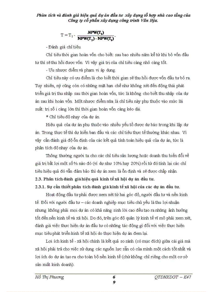 image for page Phân tích và đánh giá hiệu quả dự án đầu tư xây dựng tổ hợp nhà cao tầng của Công ty cổ phần xây dựng công trình Văn Hóa