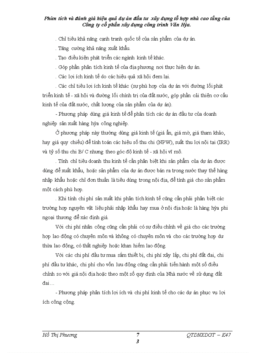 image for page Phân tích và đánh giá hiệu quả dự án đầu tư xây dựng tổ hợp nhà cao tầng của Công ty cổ phần xây dựng công trình Văn Hóa