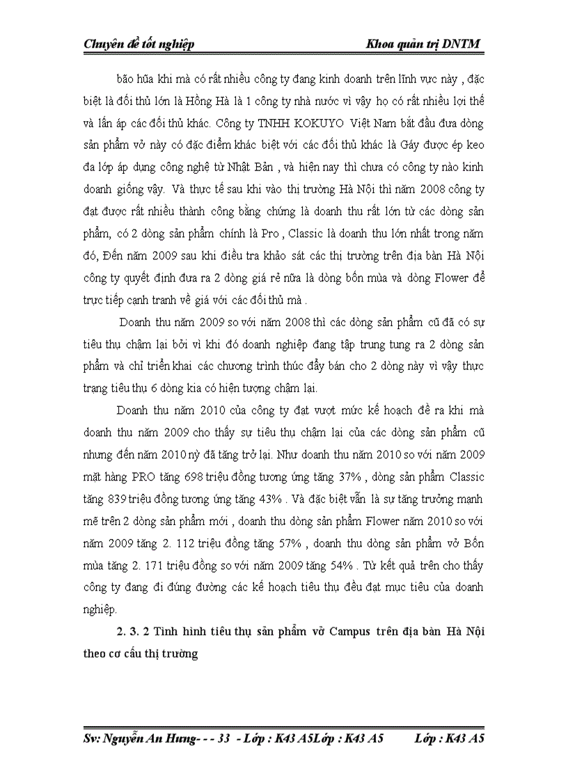 image for page Đẩy mạnh tiêu thụ mặt hàng vở Campus của công ty TNHH KUKOYO Việt Nam tại thị trường Hà Nội