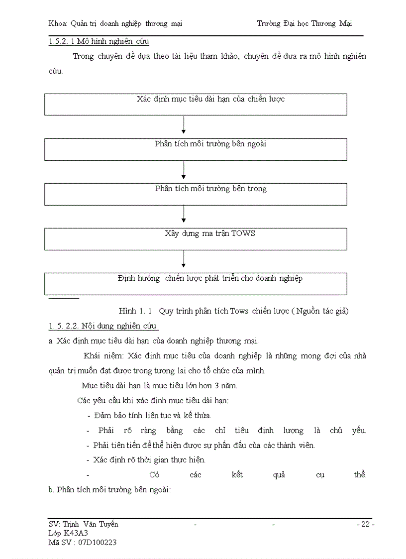 image for page Phân tích TOWS chiến lược phát triển thị trường của Công ty T & P