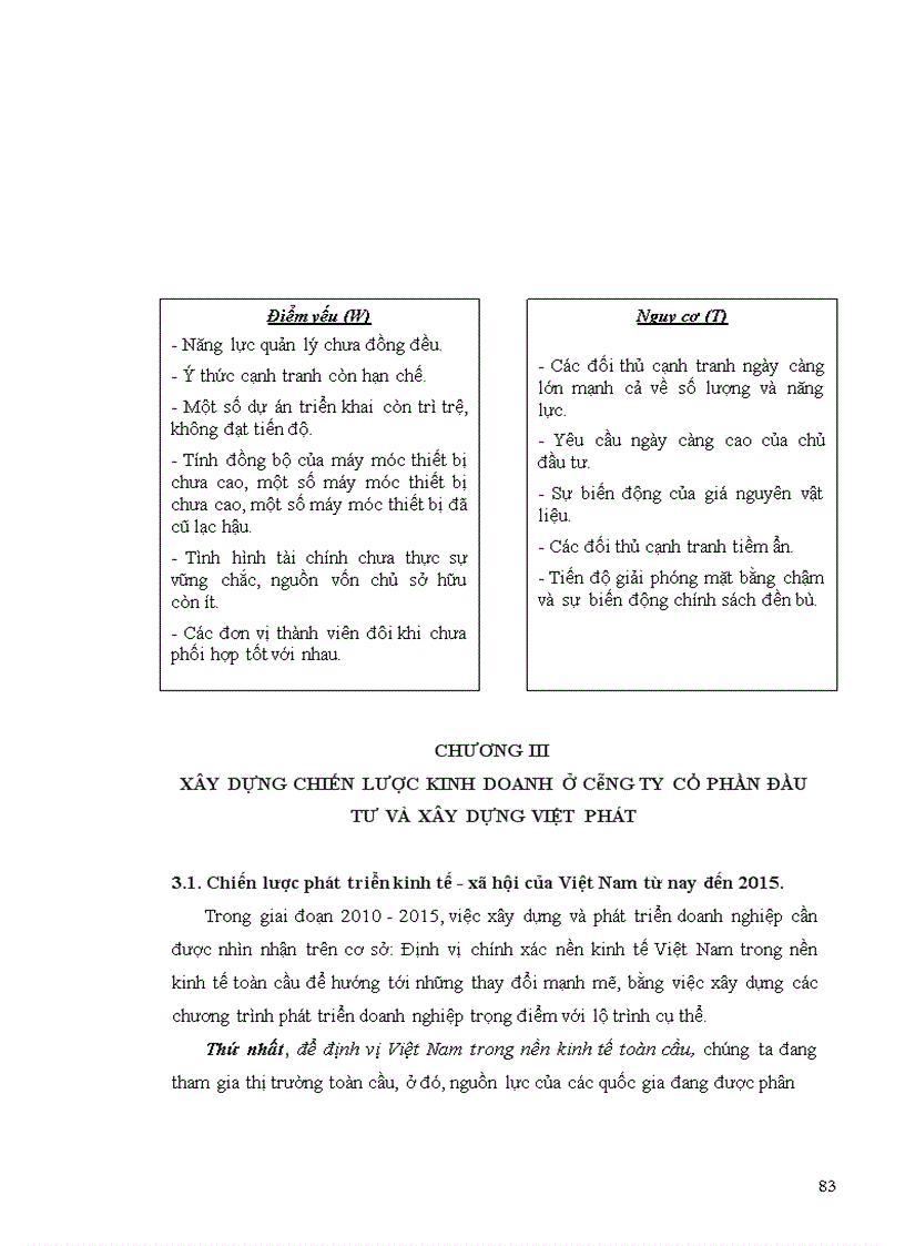 image for page Xây dựng chiến lược kinh doanh ở Công ty cổ phần đầu tư và xây dựng Việt Phát giai đoạn 2010-2015